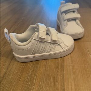 adidas Kids White Velcro Sneakers